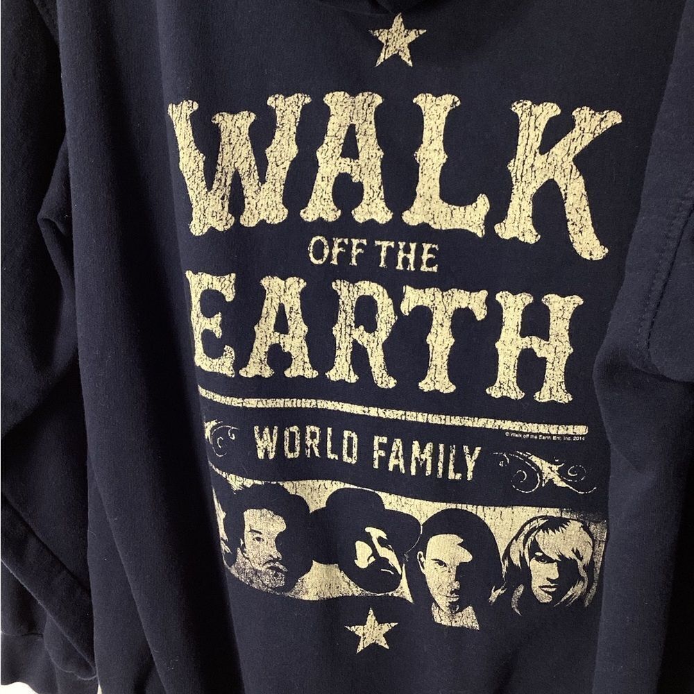 Walk Off The Earth World Family Sweatshirt Zip Front Hoodie XL